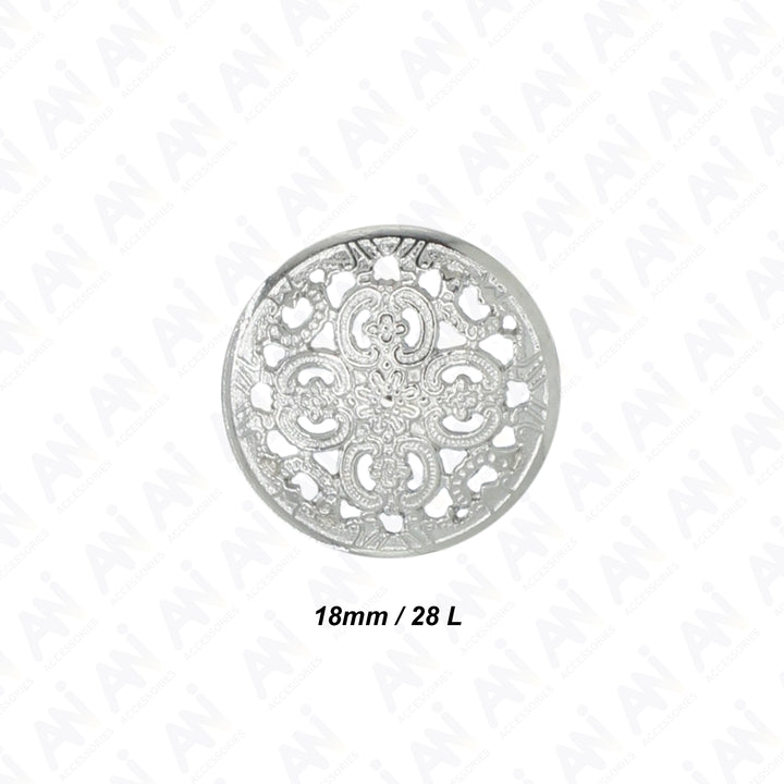 Cutwork Metal Button