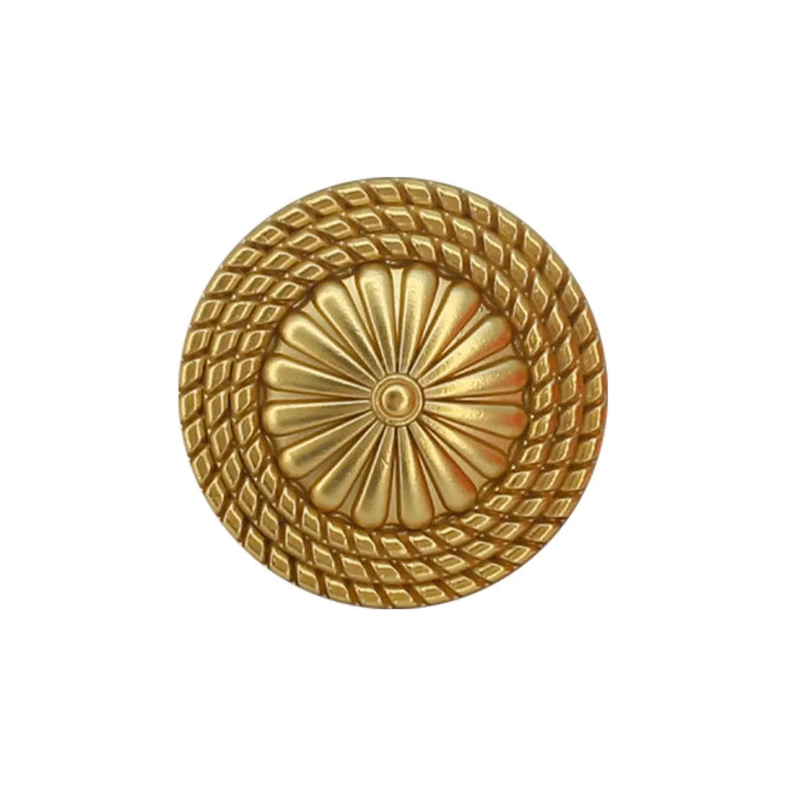 Floral Center Metal Buttons | 15mm(24L), 19mm(30L) & 23mm(36L)