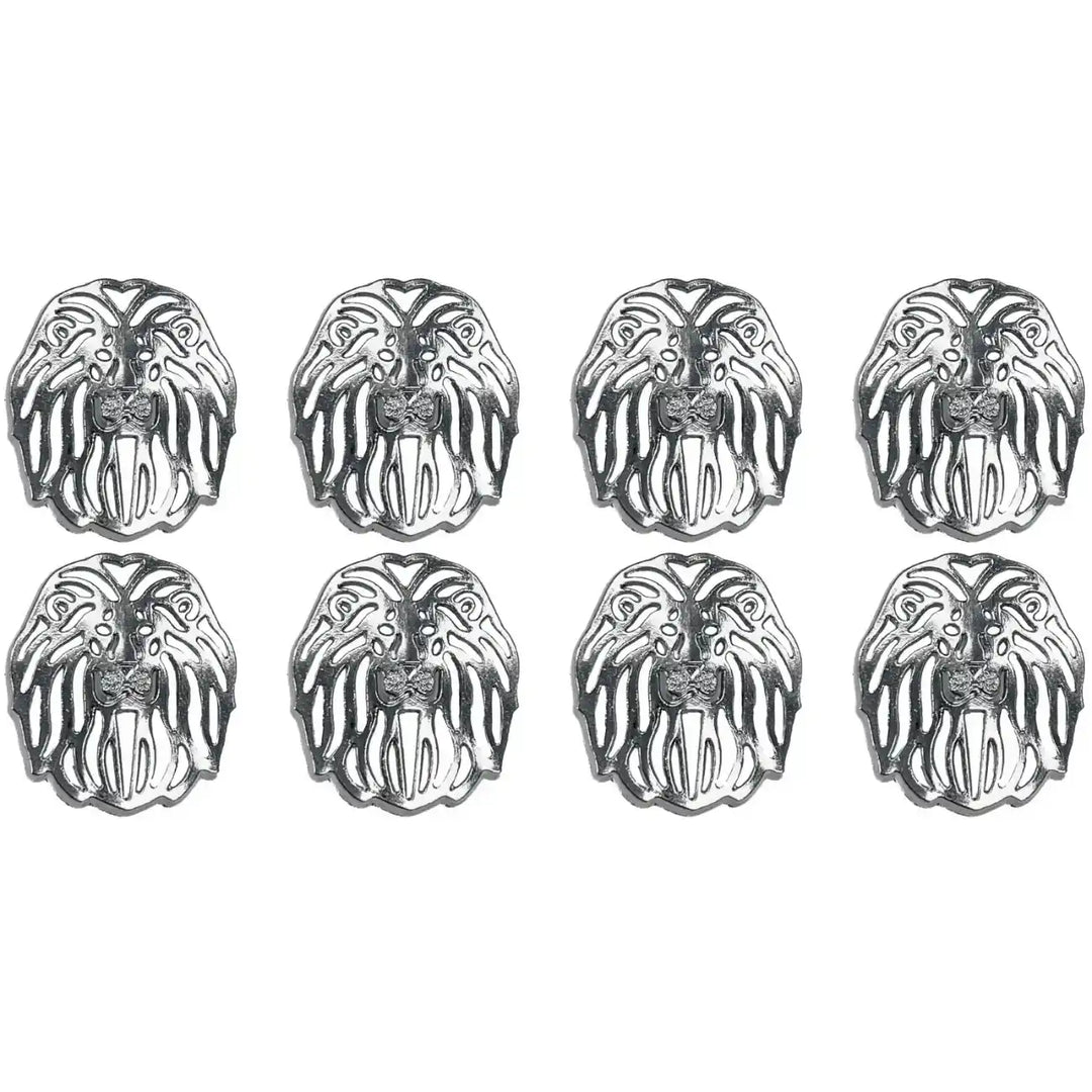 Laser Cut Lion Metal Buttons | 19mm(30L) & 24mm(38L)