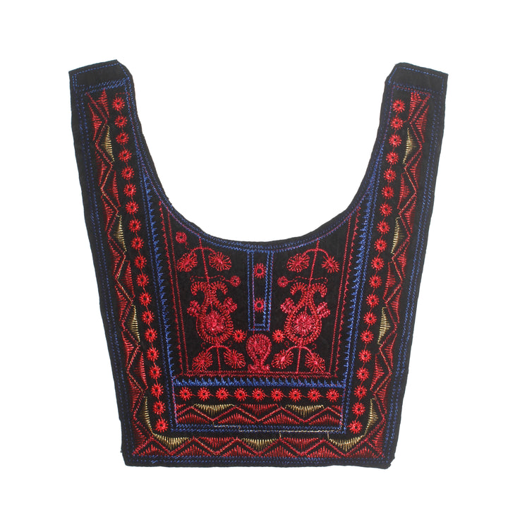 Embroidered Applique Neckline