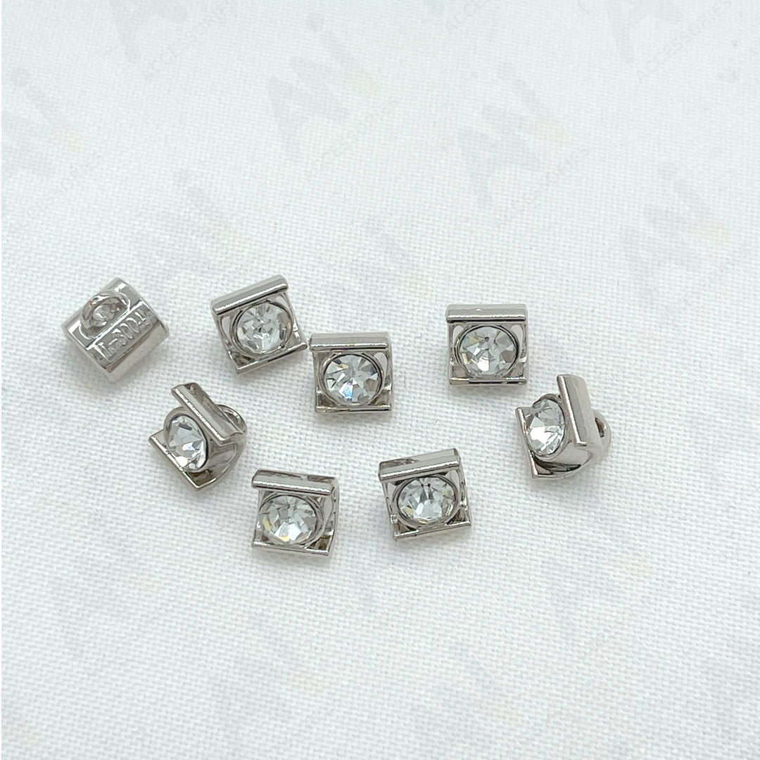 Decorative Square Metal Button for shirt