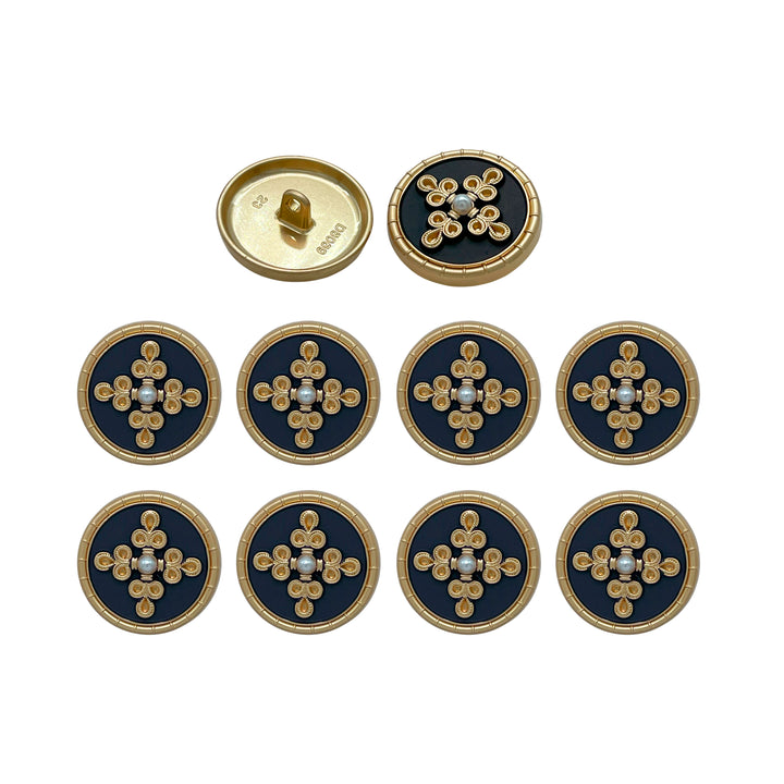 Elegant Pearl Metal Buttons for Clothing