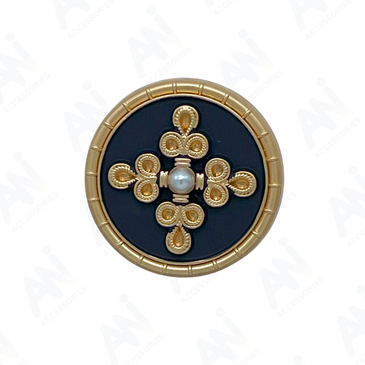 Elegant Pearl Metal Buttons for Clothing