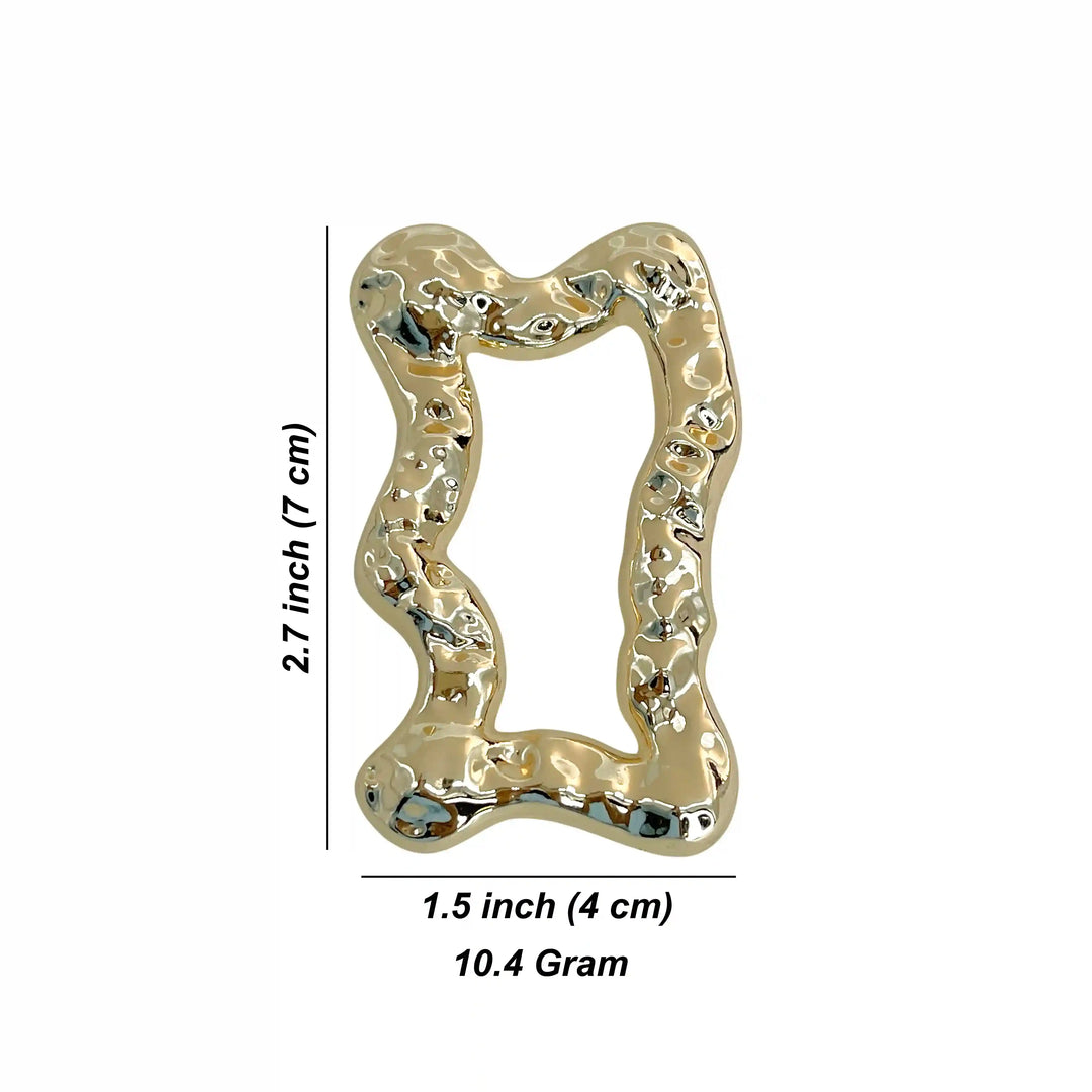 Textured Freeform Wave Buckle