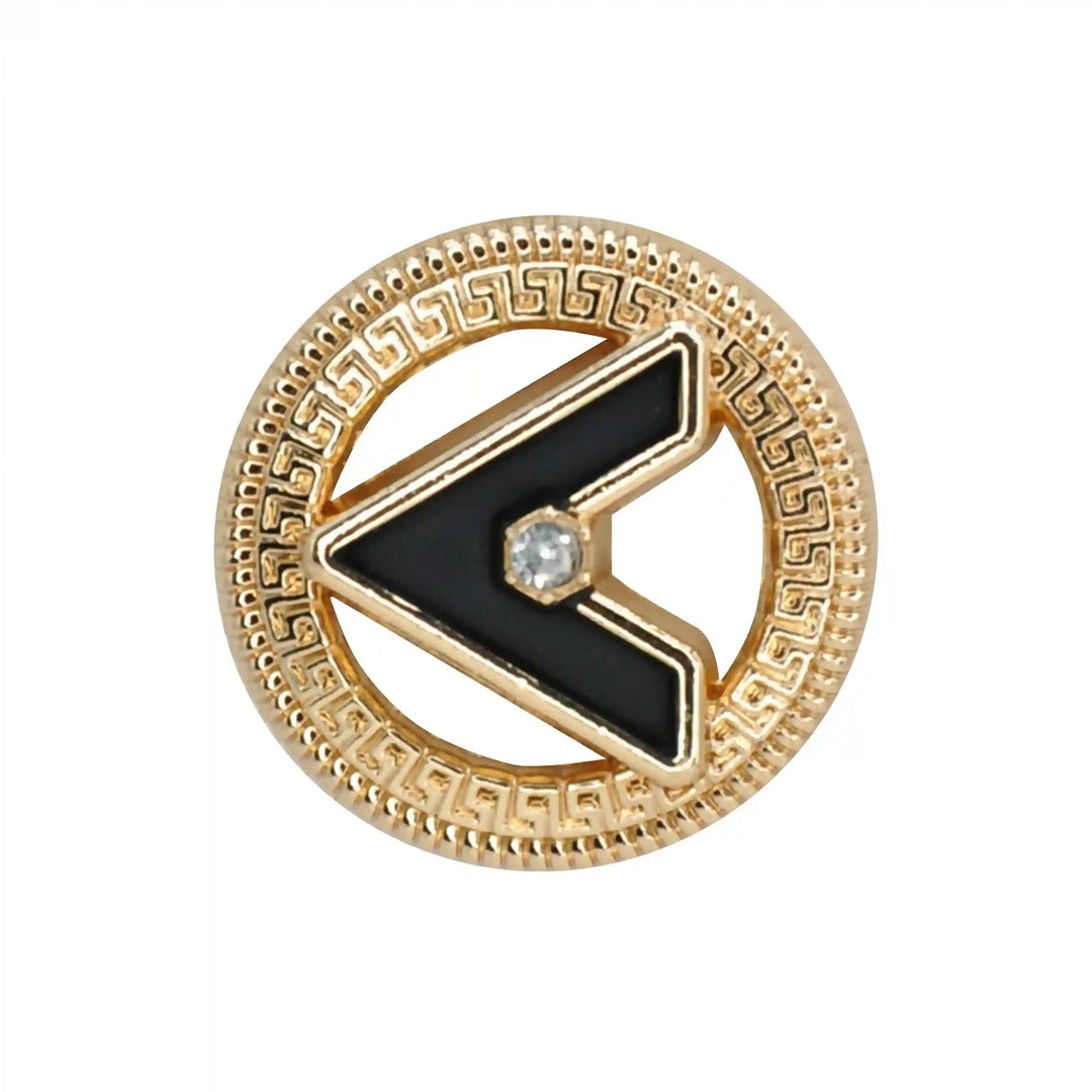 Letter V Metal Buttons | 18mm (28L), 20mm (31L) & 23mm (36L)