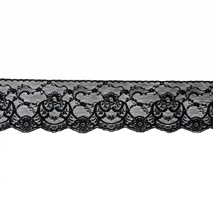 Black Vintage Floral Lace | 5 Meters | SKU-B29