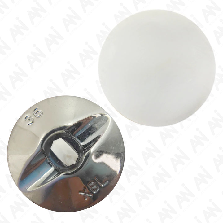 Smooth White Shank Button (Pack of 8 Buttons)