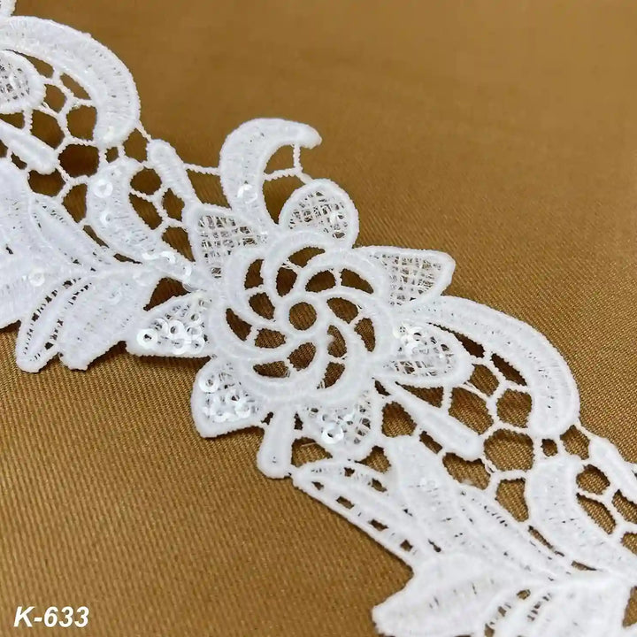 White Leaf Vine Lace | K-633