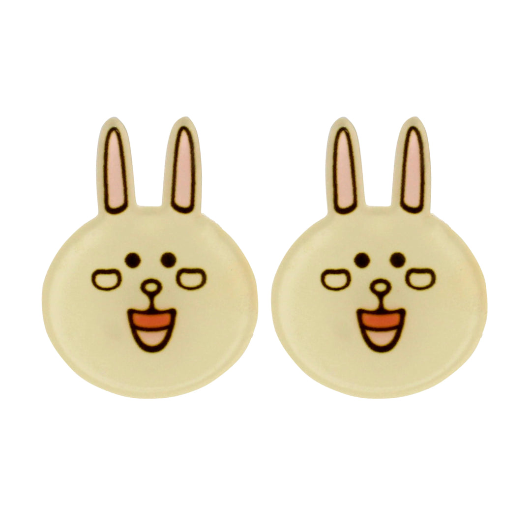 Happy Hoppy Acrylic Bunny Brooch Pin