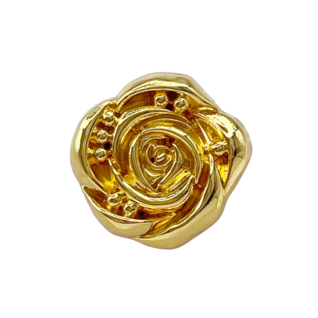 Decorative Rose Metal Buttons