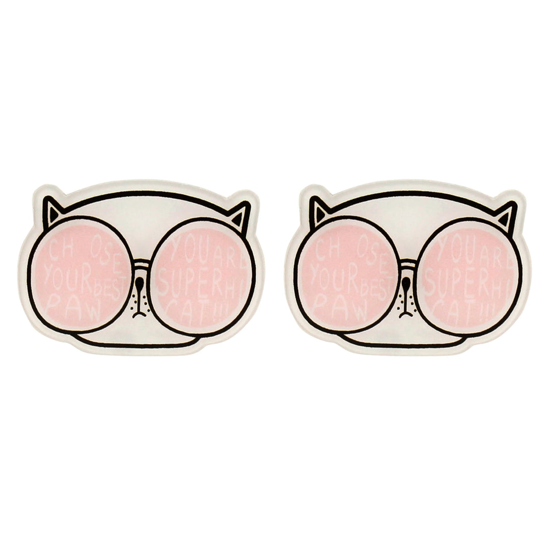 Acrylic Paw Cat Pin Brooch