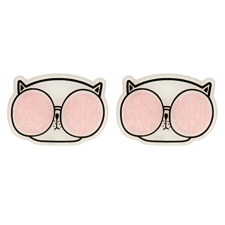 Acrylic Paw Cat Pin Brooch