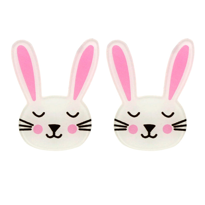 Acrylic Duel Bunny Brooch