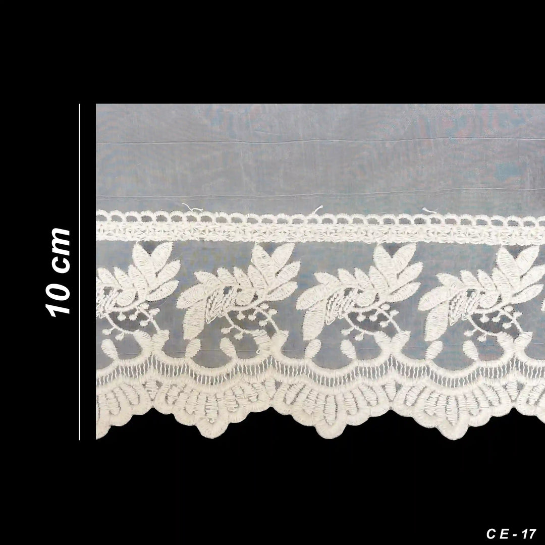 Leaf Garland Organza Lace | 2 Meters | CE-17