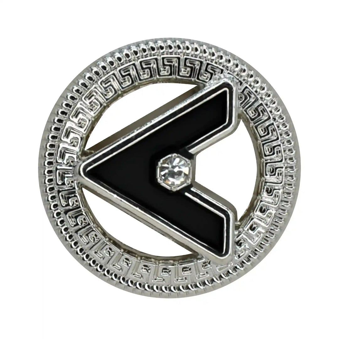 Letter V Metal Buttons | 18mm (28L), 20mm (31L) & 23mm (36L)