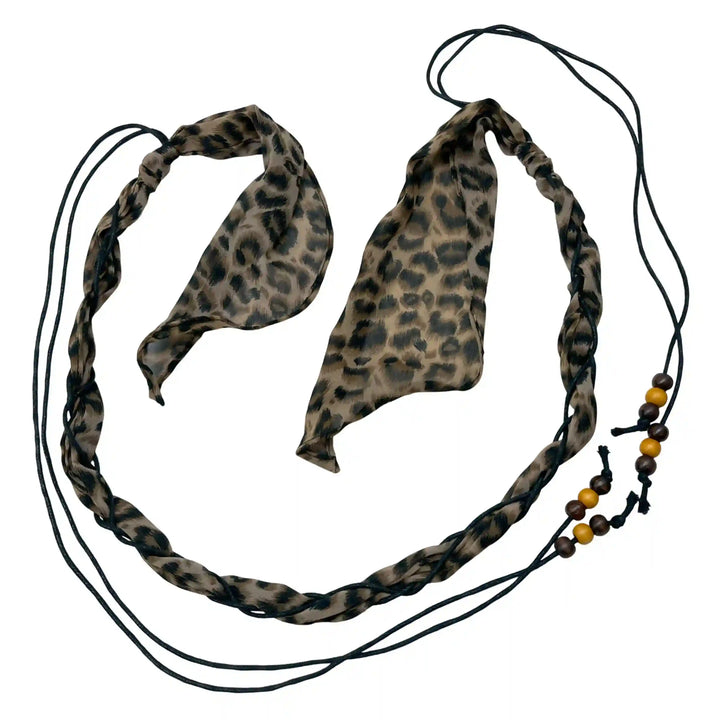 Leopard Printed Scarf Belt