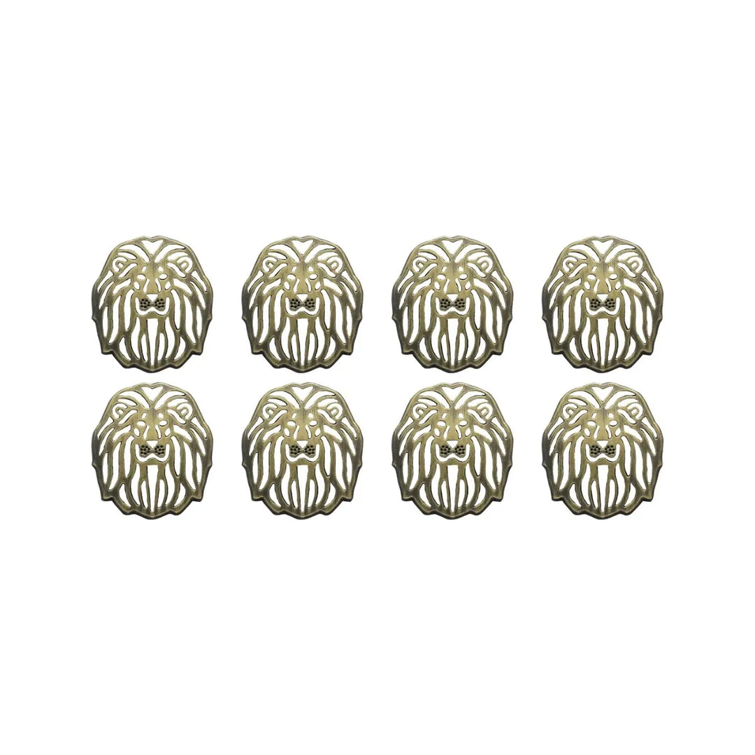 Laser Cut Lion Metal Buttons | 19mm(30L) & 24mm(38L)