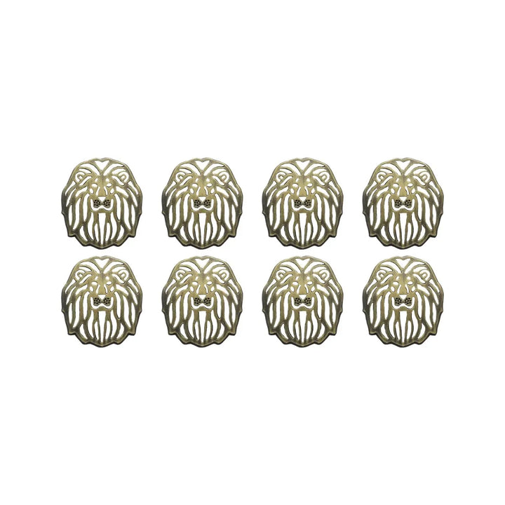 Laser Cut Lion Metal Buttons | 19mm(30L) & 24mm(38L)