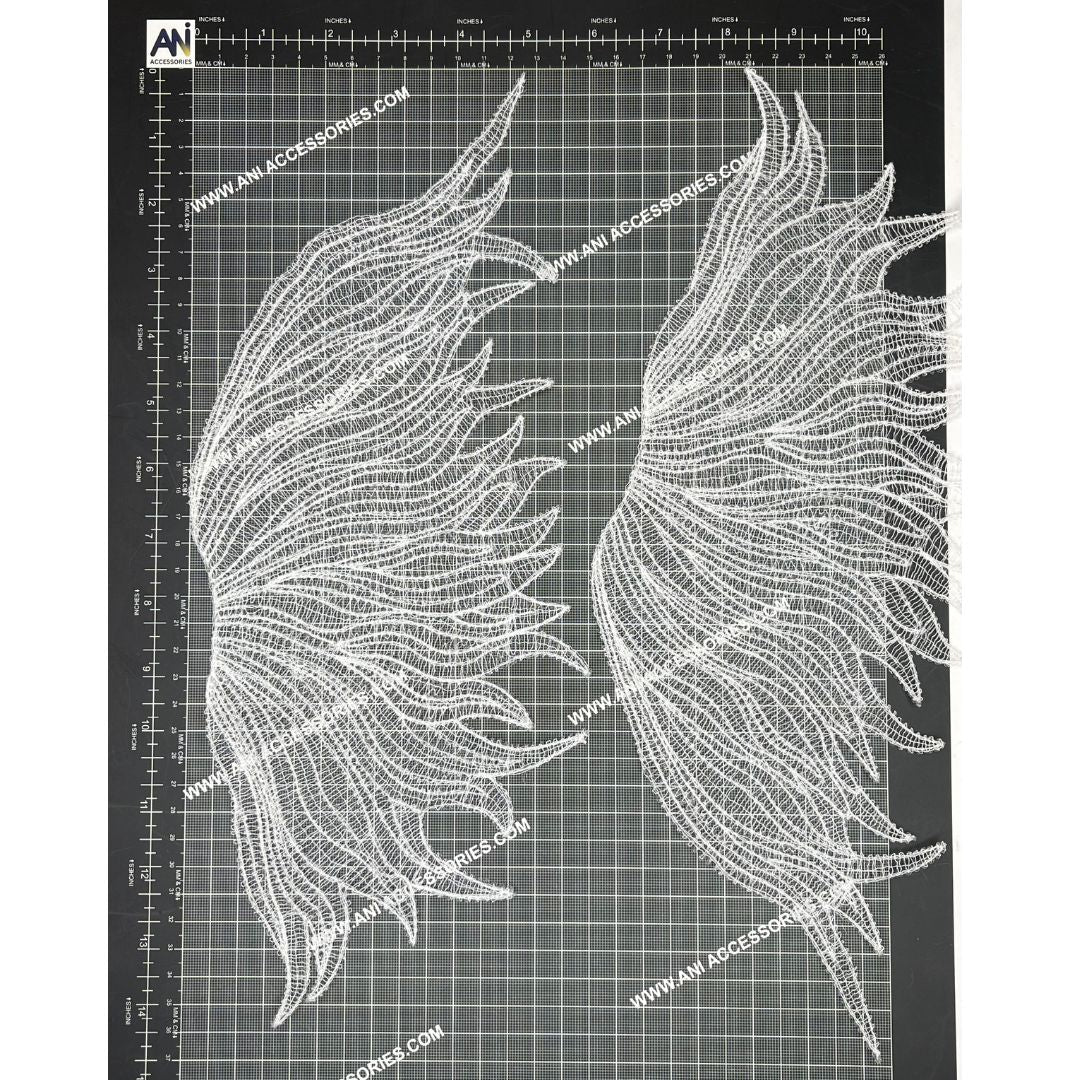 Angel Wing Patch with Buttons & Collar Tips | Combo Set
