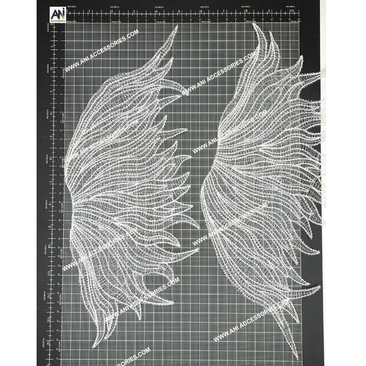 Angel Wing Patch with Buttons & Collar Tips | Combo Set