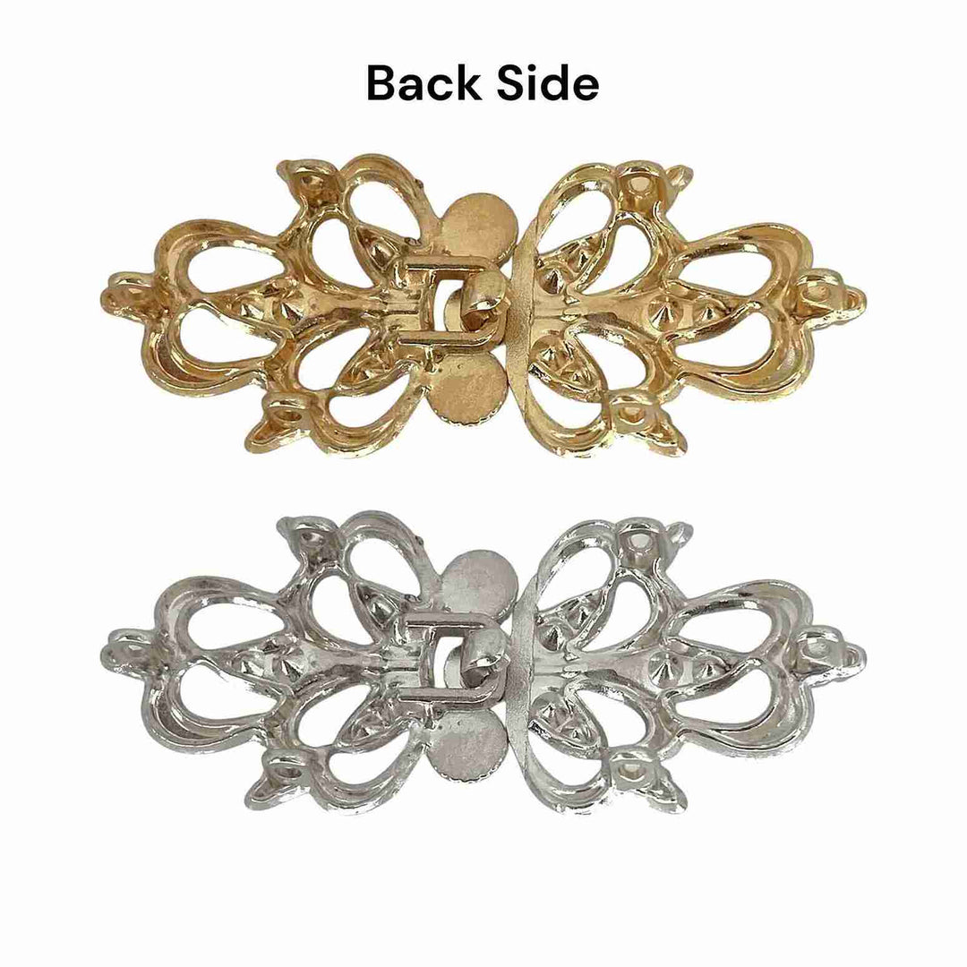 Filigree Butterfly Cardigan Clips Buttons
