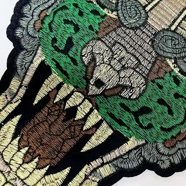 Chichen Itza Jaguar Head Patch