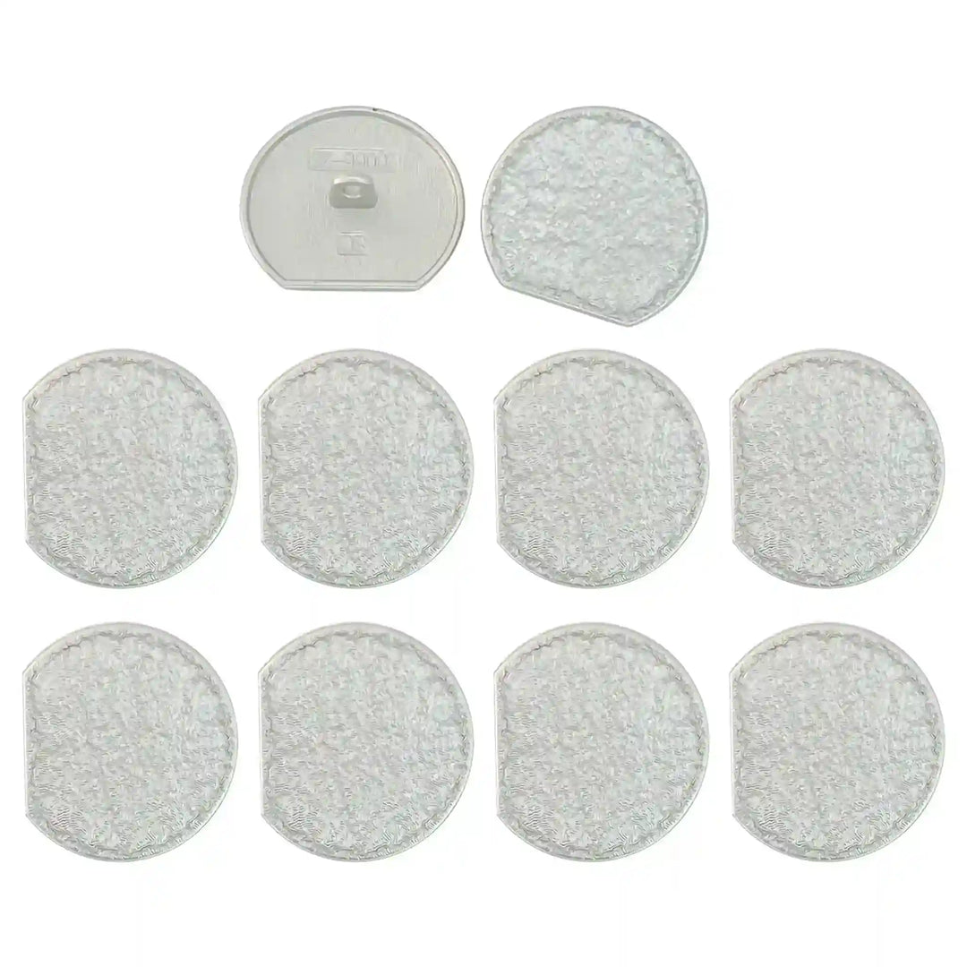 Textured Silver Button