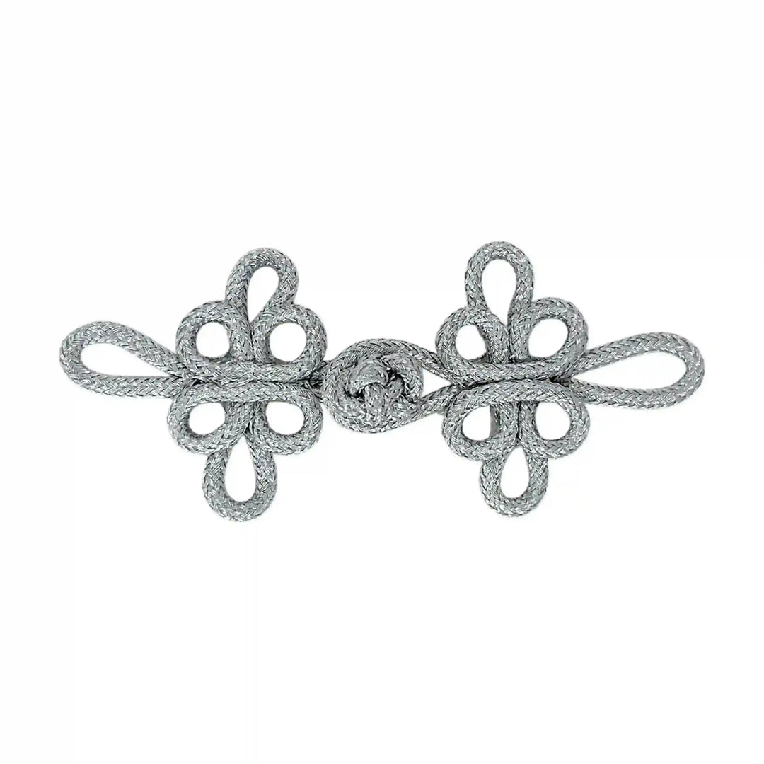 Silver Pankou Frog Closure Buttons