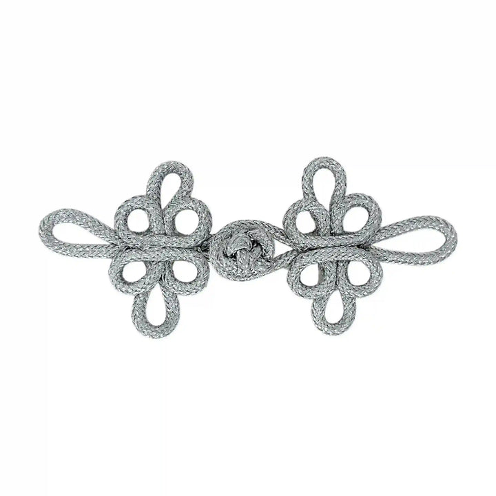 Silver Pankou Frog Closure Buttons
