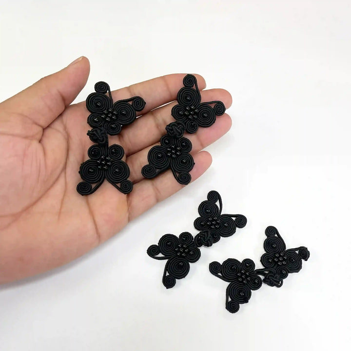 Beaded Grand Butterfly Knot Button