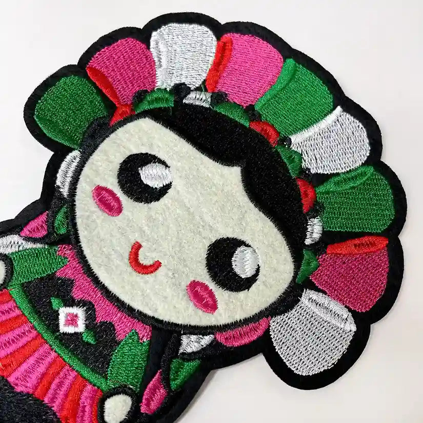 Mexican Lele Rag Doll Hot-Fix Patch
