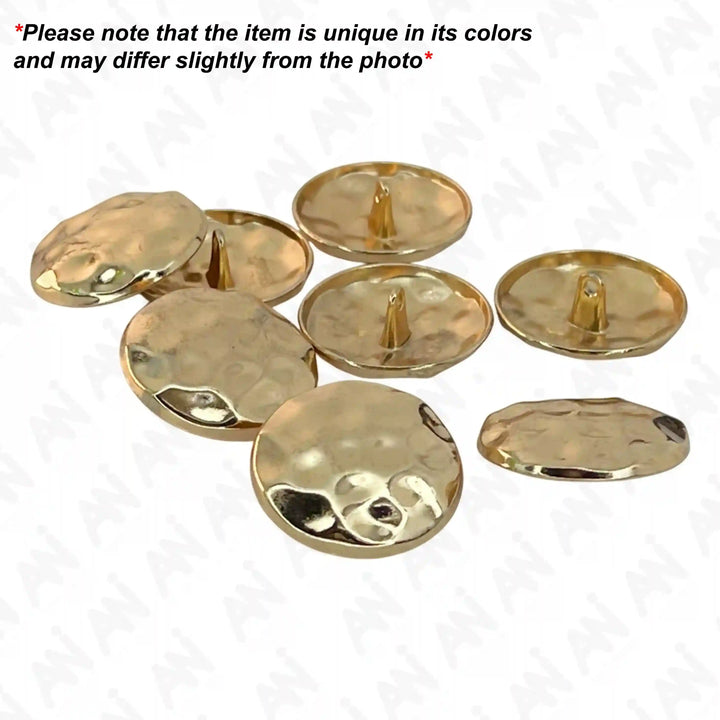 Hammered Style Metal Buttons