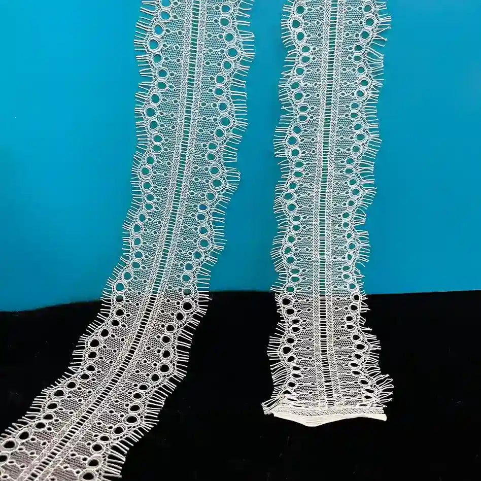 Eyelet Scallop Eyelash Lace Trim