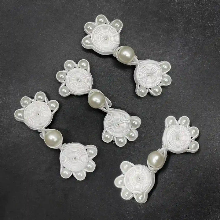 Bow Inspire Pearl Frog Closure Buttons