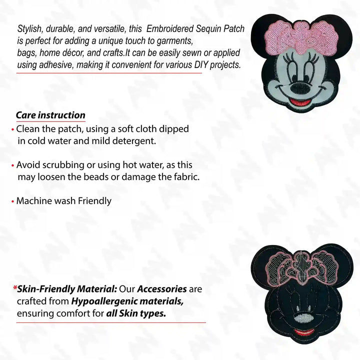 Mickey Sequins Patch