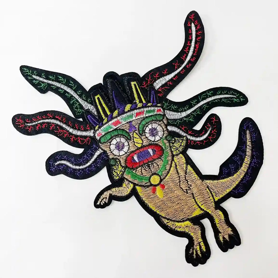 Aztec Axolotl Warrior Patch