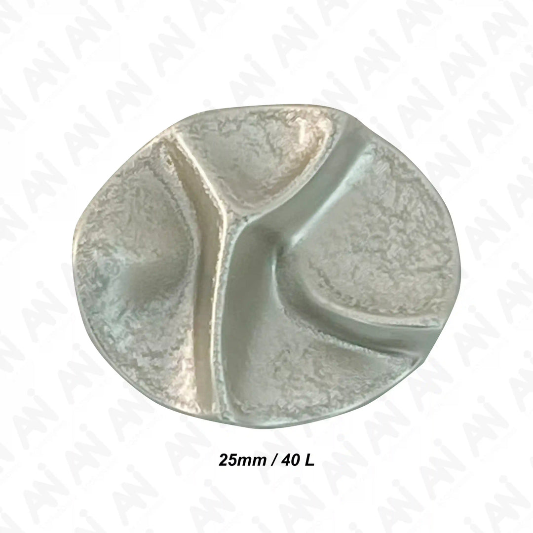 Segmented Silver Button