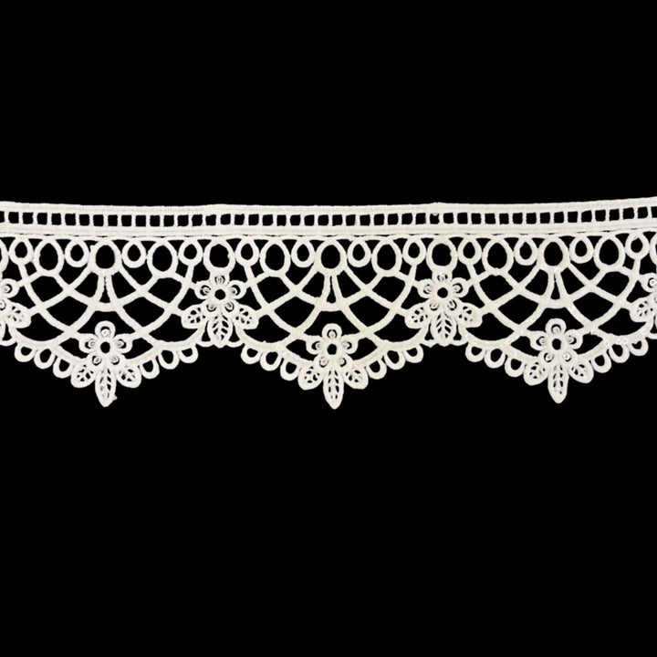 Classic ladder with Floral Brussels Sequence Lace | 2 Meter