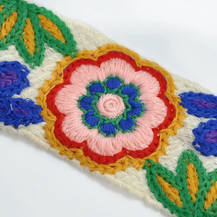 Multicolor Floral & Leaf Lace | 2 Meter
