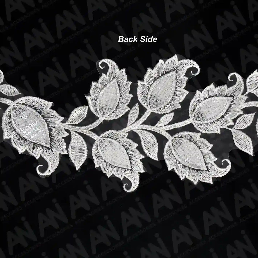 Tulip Flower 1 Meter Sequins Lace