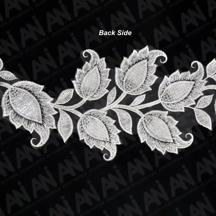 Tulip Flower 1 Meter Sequins Lace