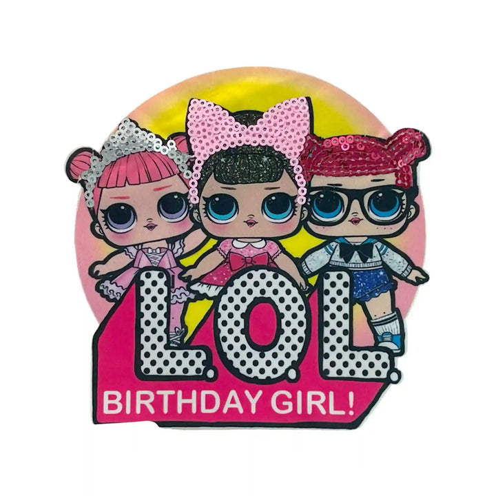 Sequins LoL Birthday Girl Patch