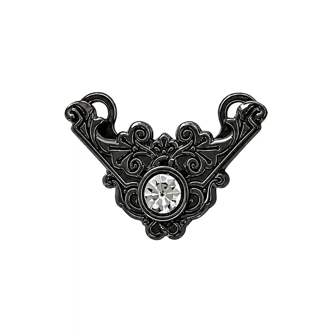 Filigree Rhinestone V Style Collartip