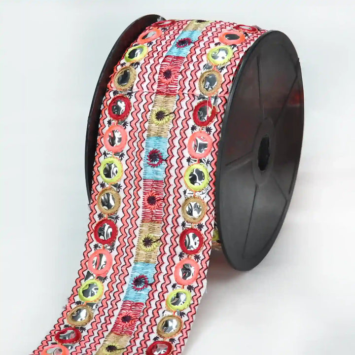 Multicolor Ric Rac Design Lace | 2 Meters