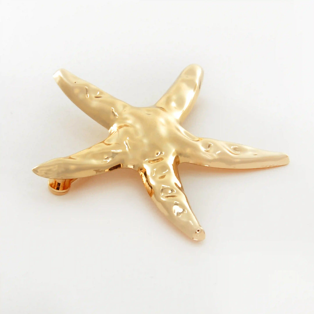 Star Hammered Metal Buckle