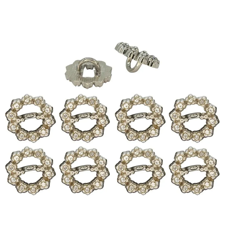 Shimmering Starburst Diamond Metal Buttons