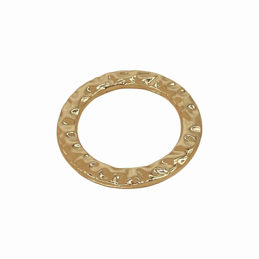 Hammered Circular Metal Buckle