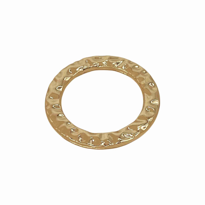 Hammered Circular Metal Buckle