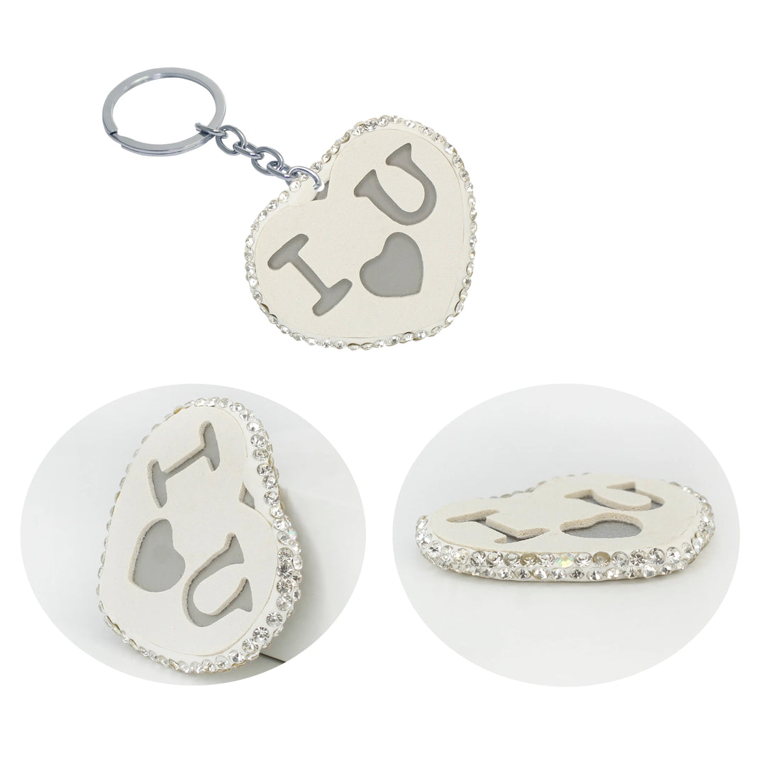 Heat Style Love White Heart Brooch Pin