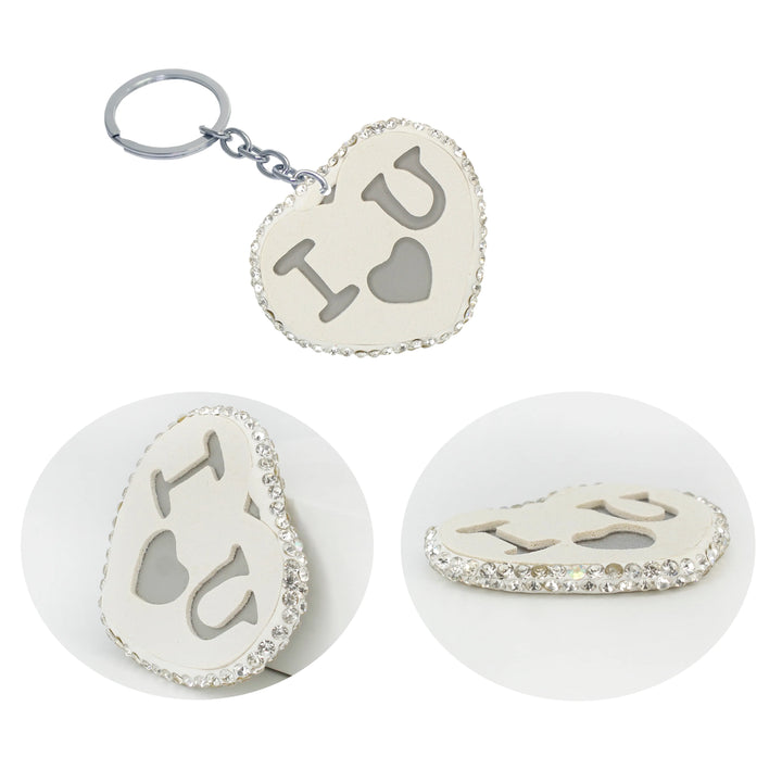 Heat Style Love White Heart Brooch Pin